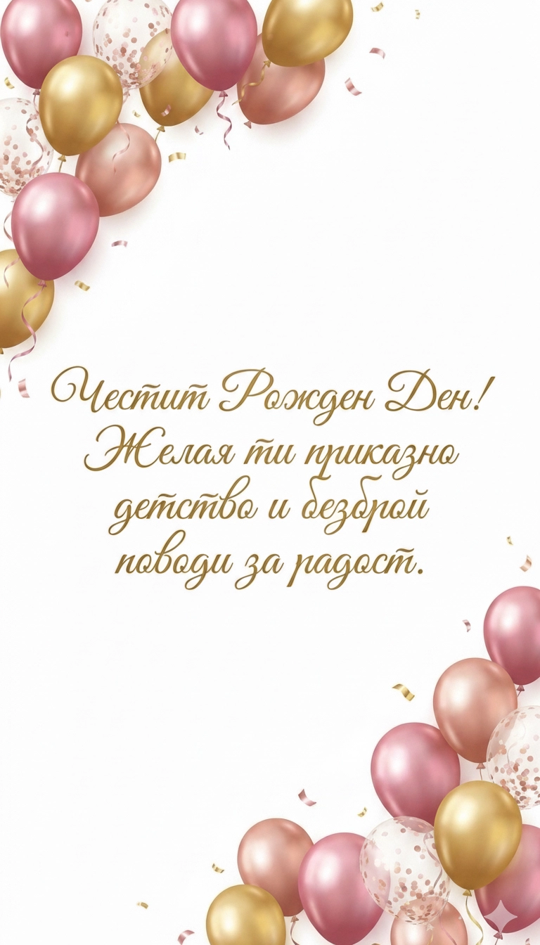 Картички за рожден ден на дете - Pozdravitelni