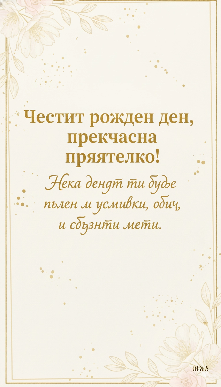 Картички за рожден ден на жена - Pozdravitelni