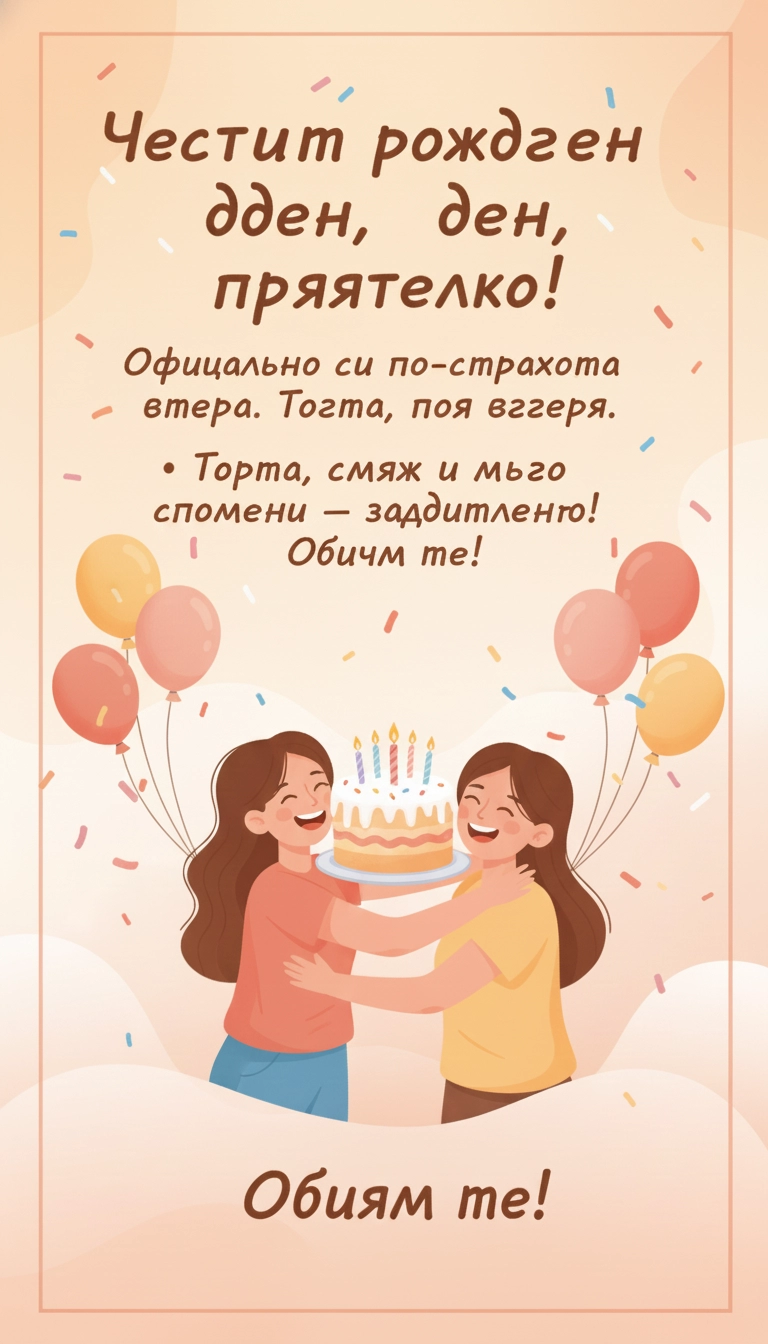 Картички за рожден ден на жена - Pozdravitelni